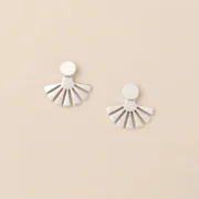 Refined Earring Collection - Sunburst Ear Jacket/Sterling Silver