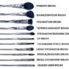 Nuban Beauty 11pc Brush & Blending Sponge Set - Image 2